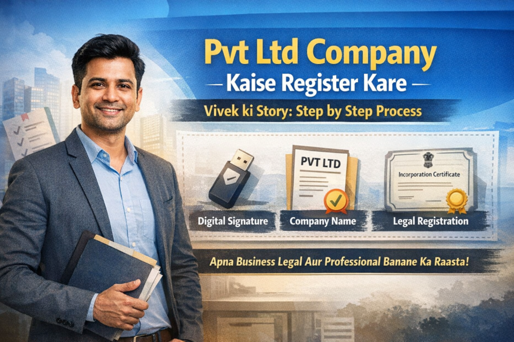 Pvt Ltd Company kaise register kare – Vivek ki kahani se Step by Step