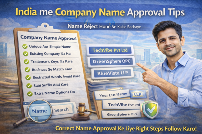 Company name approval tips in India