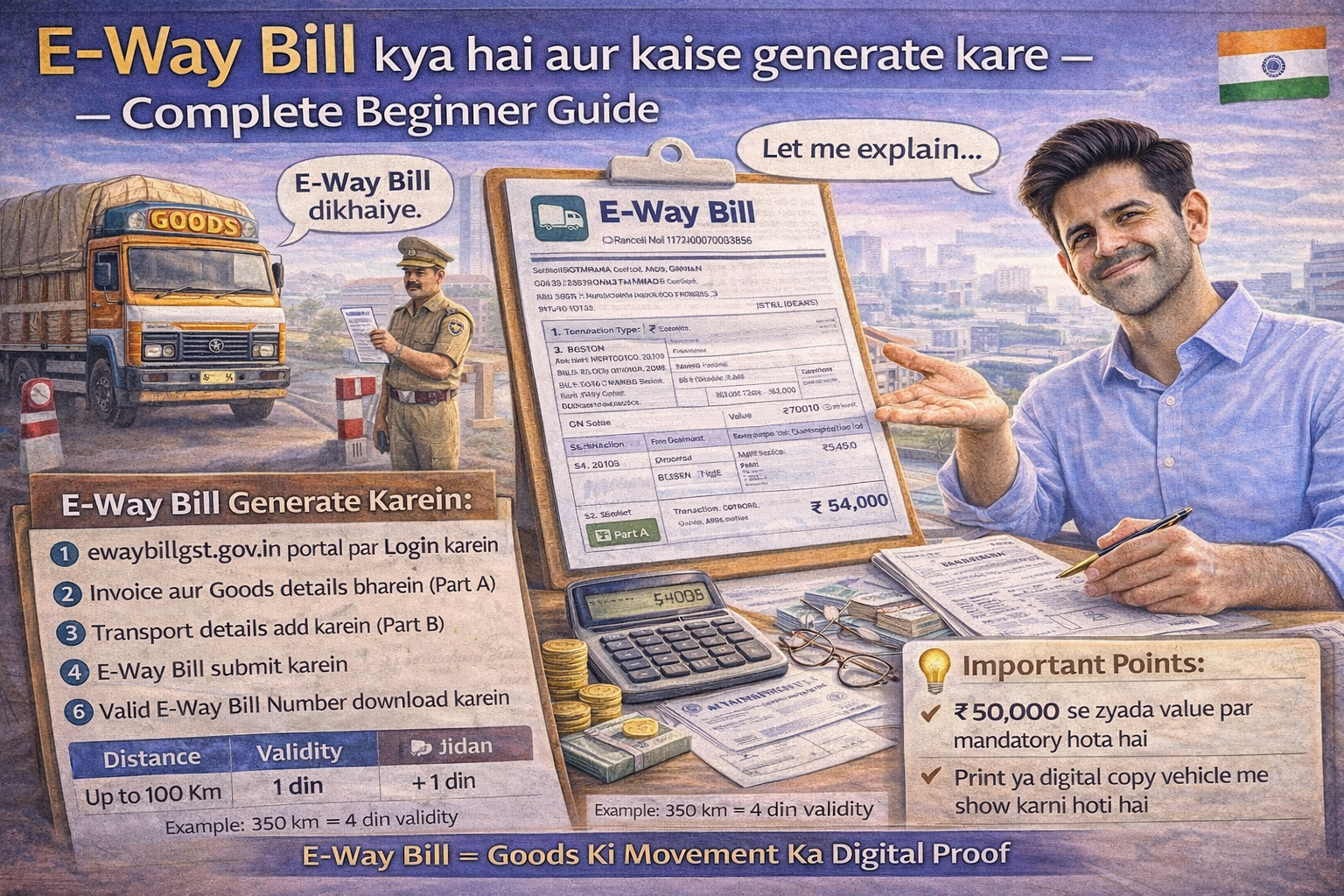 E-Way Bill kya hai aur kaise generate kare – Complete Beginner Guide