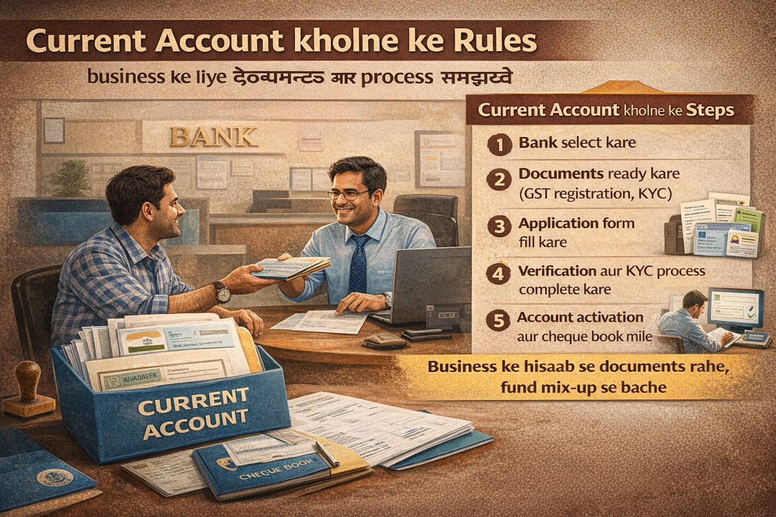Current Account Kholne ke Rules – Small Business ke liye Practical Guide