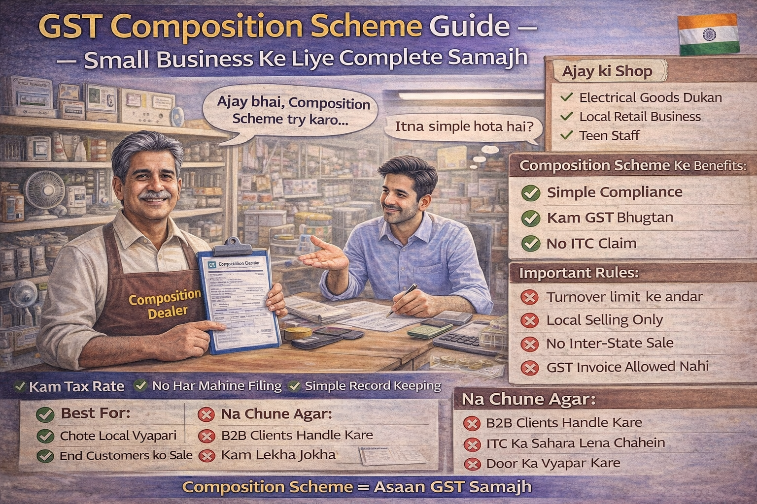 GST Composition Scheme Guide – Small Business ke liye Simple Samajh