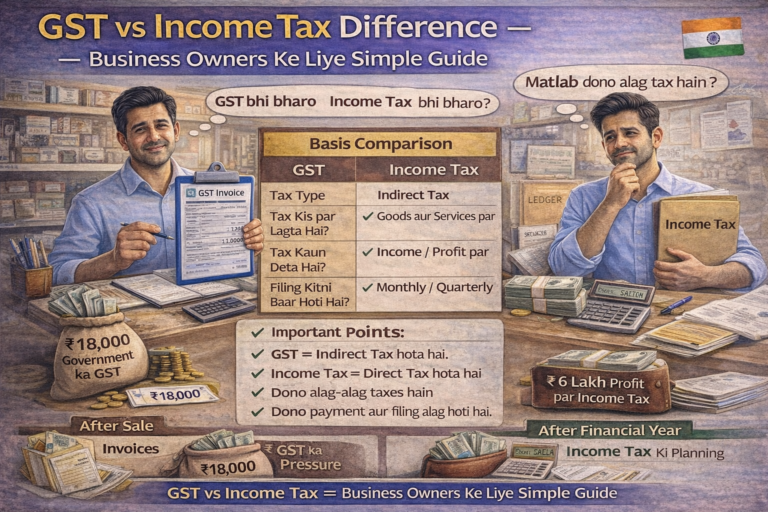 GST aur Income Tax ka Comparison