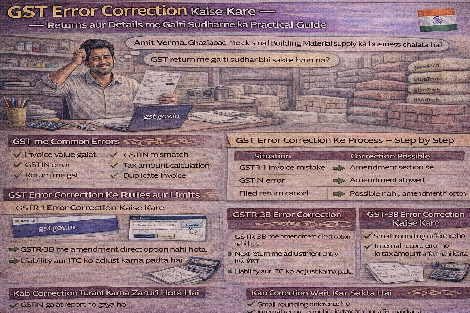 GST error correction guide for suppliers