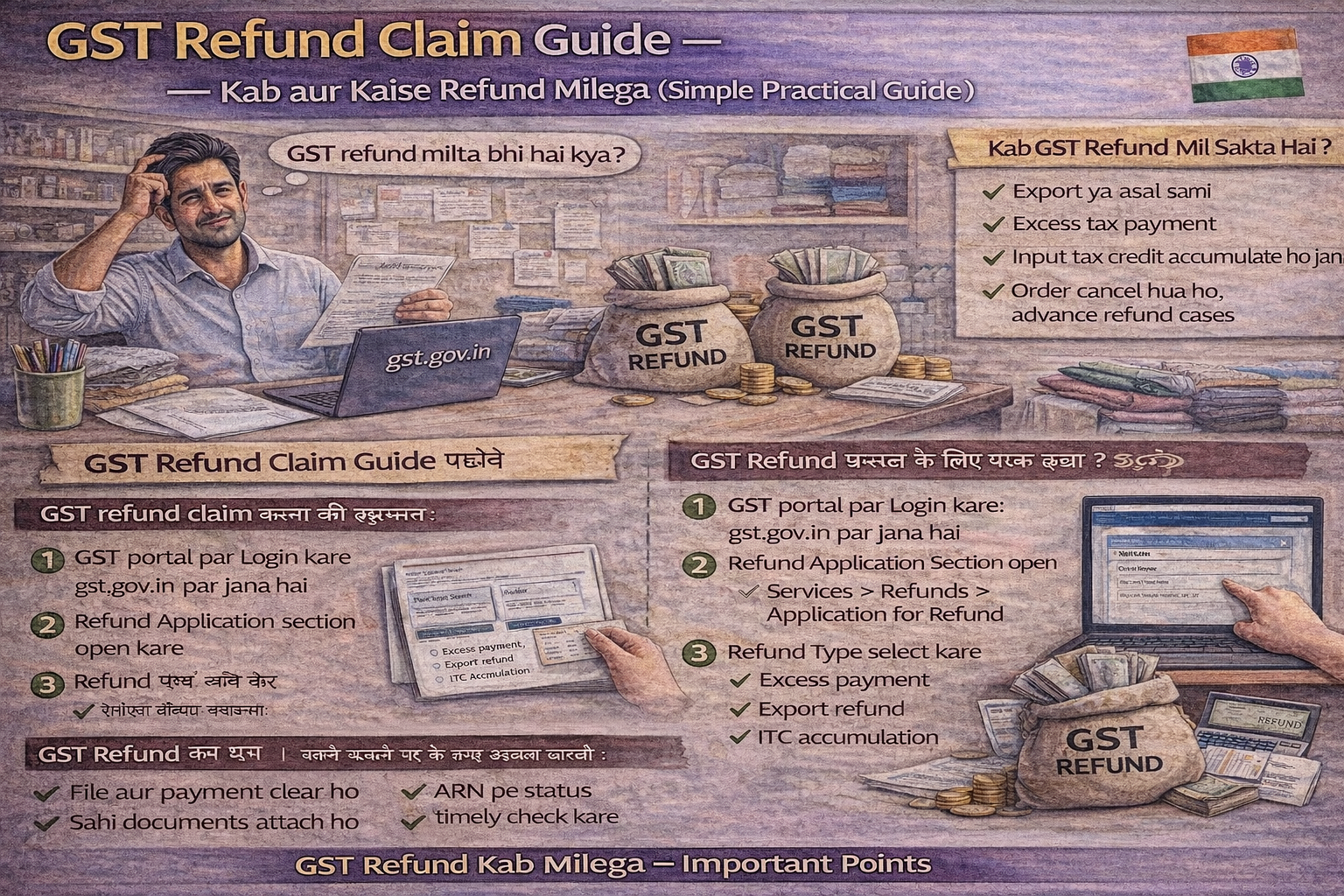GST refund claim process for businesses