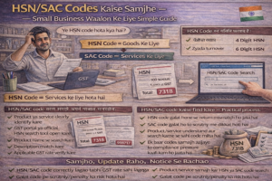 HSN/SAC Codes kaise samjhe – GST me sahi code kaise choose kare